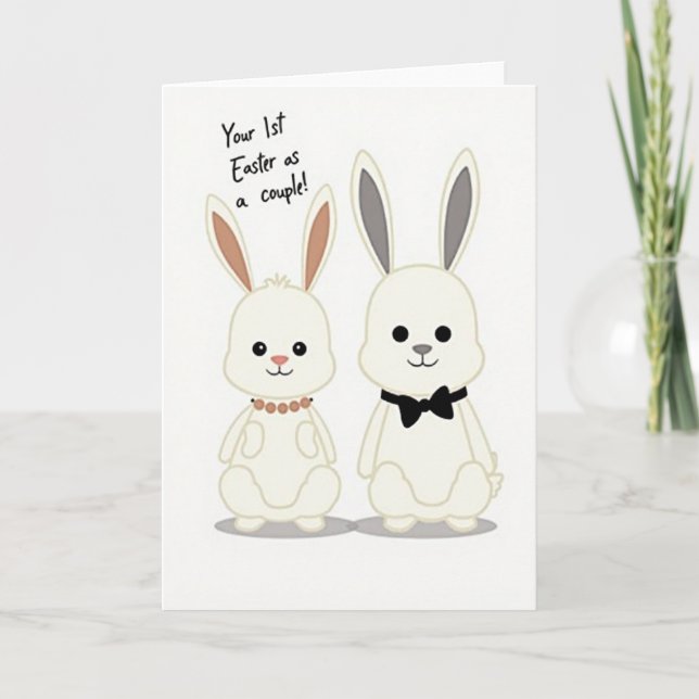 First Easter Faux Gold Foil Card (Front)