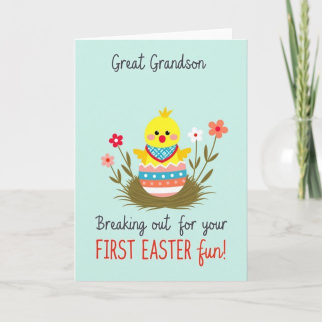 First Easter Fledgling Card (Front)