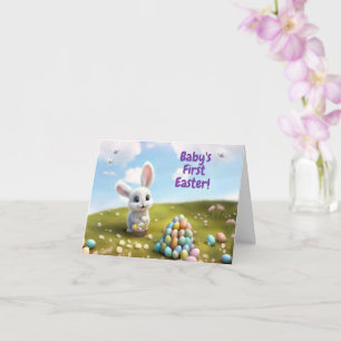 First Easter for Baby Cute Easter Bunny  Card