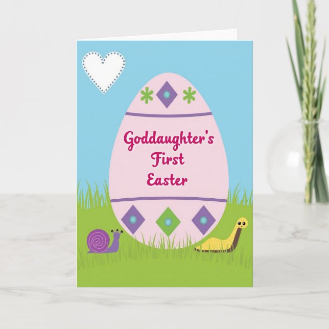 First Easter Goddaughter Card (Front)