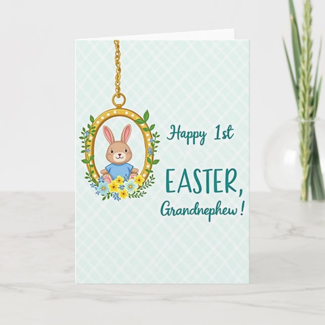 First Easter Grandnephew Card (Front)