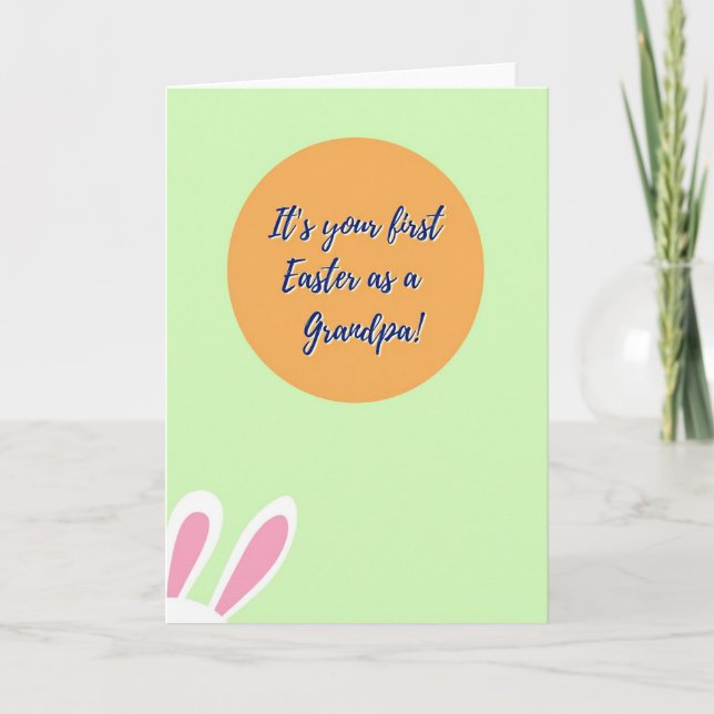 First Easter Grandpa Card (Front)