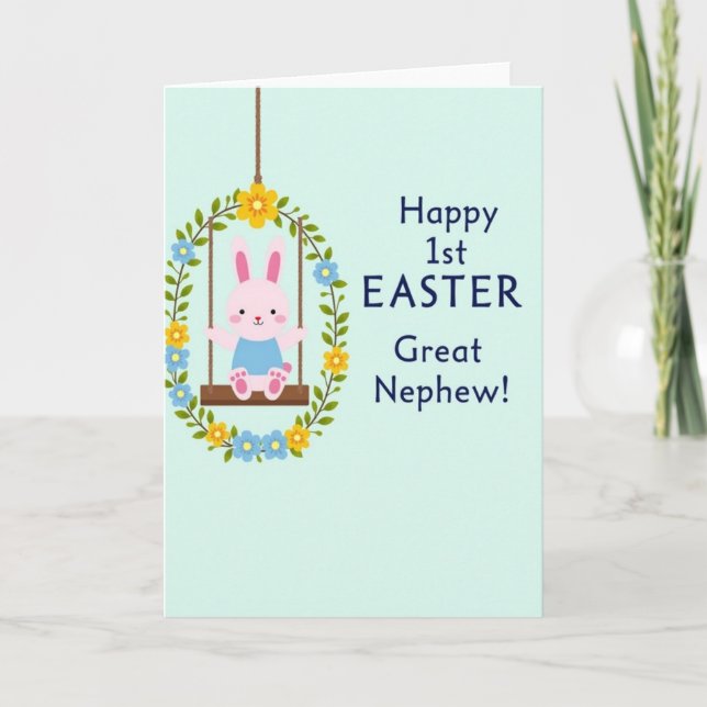 First Easter Great Nephew Card (Front)