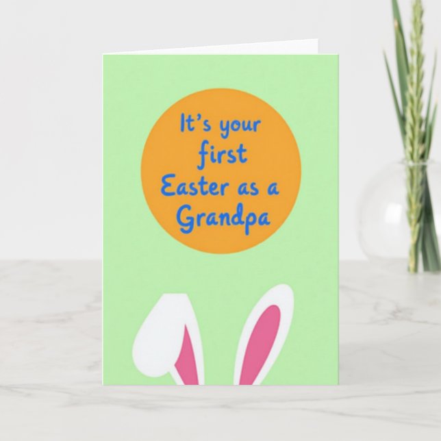 First Easter Greeting Card (Front)
