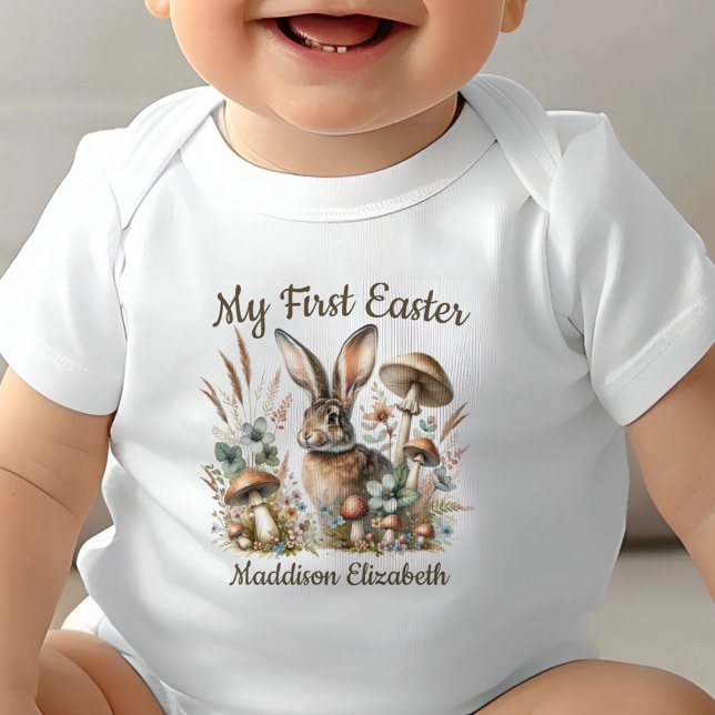 First Easter Jack Rabbit Baby Bodysuit (Celebrate the joy of a first Easter with our adorable Jack Rabbit collection.)