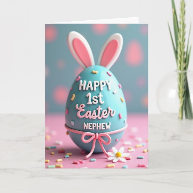 First Easter Nephew Keepsake Card (Front)