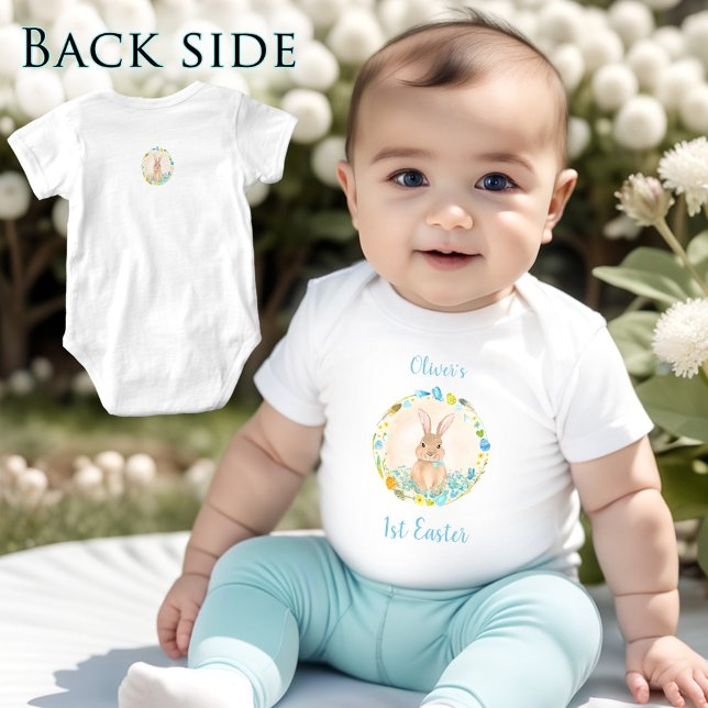 First Easter Personalized Baby boy Baby Bodysuit (First Easter Personalized Baby boy Baby Bodysuit)