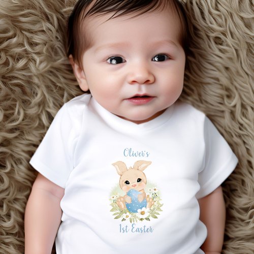 First Easter Personalized Baby boy Baby Bodysuit