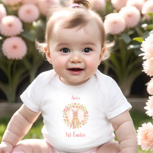 First Easter Personalized Baby girl Baby Bodysuit