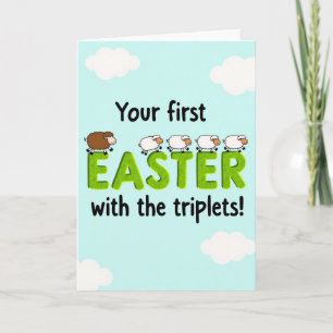 First Easter Triplets Card