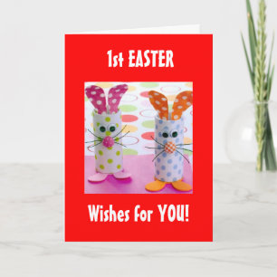 FIRST EASTER WISHES FOR FUN FOR YOU HOLIDAY CARD