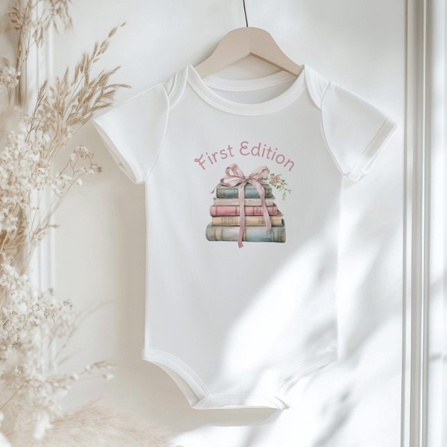 First Edition Storybook New Chapter baby shower Baby Bodysuit (Creator Uploaded)
