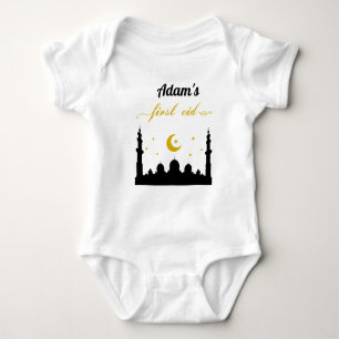 First Eid Custom Name Baby Bodysuit