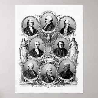 First Eight Chief Justices of the Supreme Court - Poster
