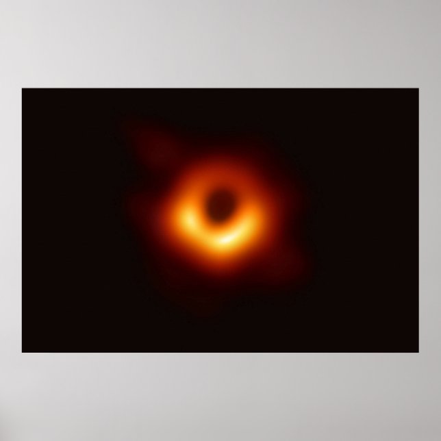 First Ever Image of a Black Hole 8K Resolution Poster (Front)