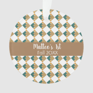 First Fall Geometrical Design Pattern Ornament