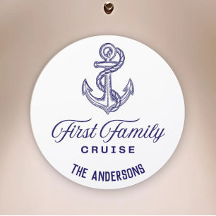 First Family Cruise Door Magnet - Customizable