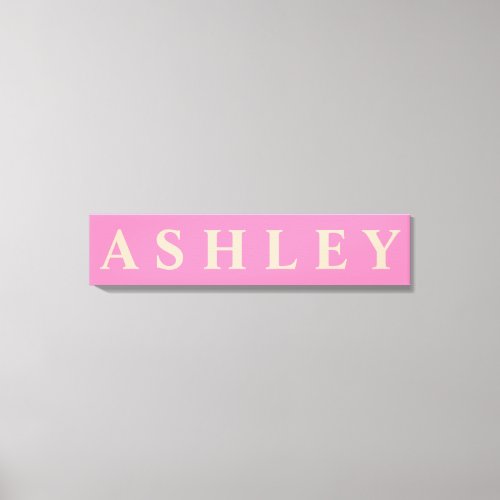 FirstFamilyLast Name Canvas Print