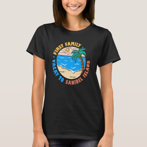 First Family Vacay To Sanibel Island Florida  Souv T_Shirt