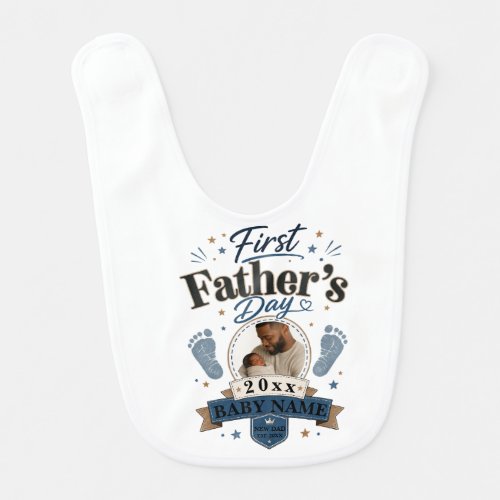 First Father’s Day Baby Bib