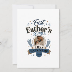 First Father’s Day (Blank Inside) Invitation