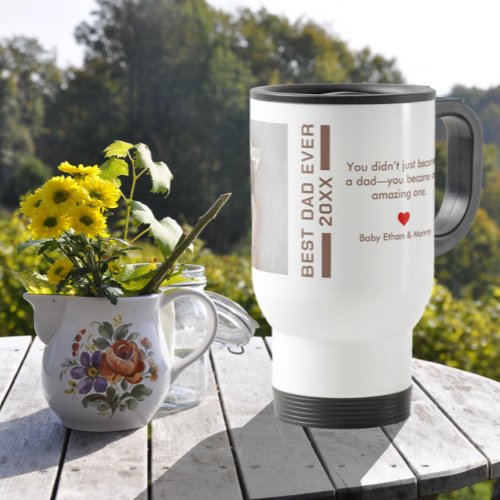 First Father’s Day Nailed It Custom Photo Keepsake Travel Mug