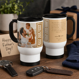 First Father’s Day Nailed It Keepsake Customizable Travel Mug