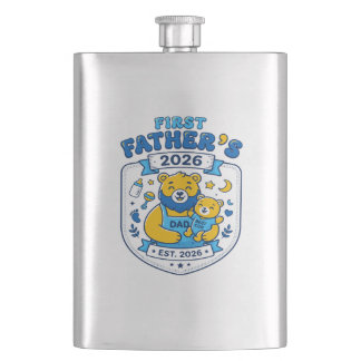 First Father's Day 2026 Best Cub Dad Flask