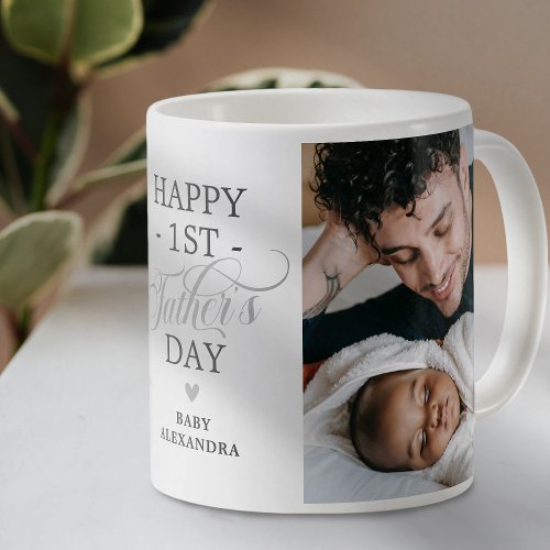 First Fathers Day 2 Photo Coffee Mug