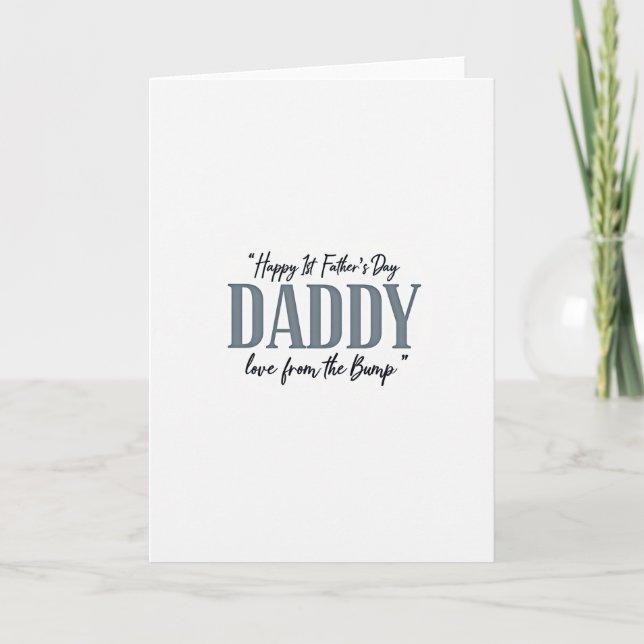 First Fathers Day Bump Card (Front)