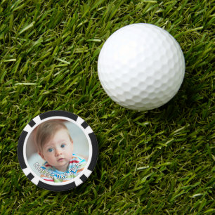 First Fathers Day Coolest Dad Ever Baby Photo Cool Poker Chips
