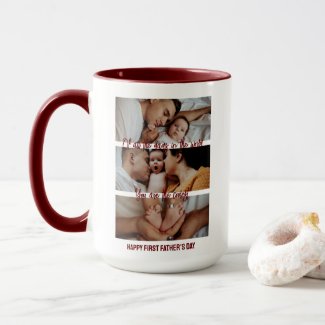 First Father's Day Custom Photo Collage New Father