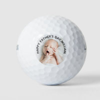 First Father's Day Custom Photo Golf Balls