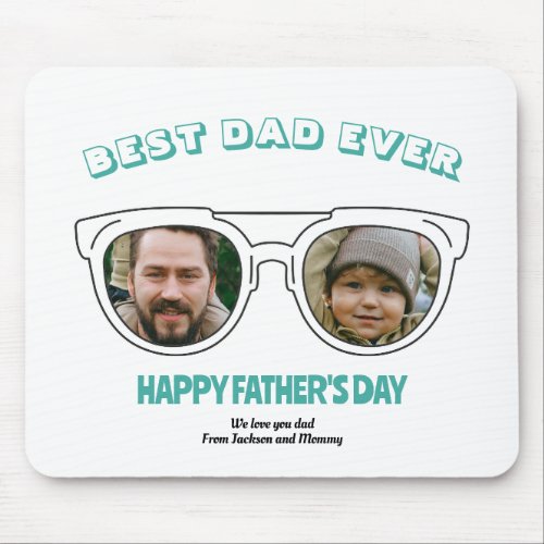 First Fathers Day Dad Custom Photo Cool Summer Mouse Pad