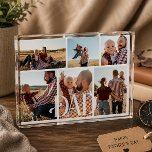First Father's Day Dad Photo Block