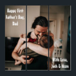 First Father's Day Dad Photo Triptych Wall Art<br><div class="desc">Make a one-of-a-kind custom photo triptych wall art for the new dad's first Father's Day. As a charming souvenir and a timeless gift to cherish every day, add a photo of dad and baby, just baby, or the entire family. The template is ready for you to customize by adding your...</div>
