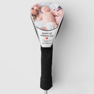 First Father's Day Gift Cute Photo Golf Head Cover