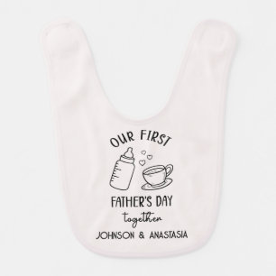 first fathers day gift for newborn  baby bib