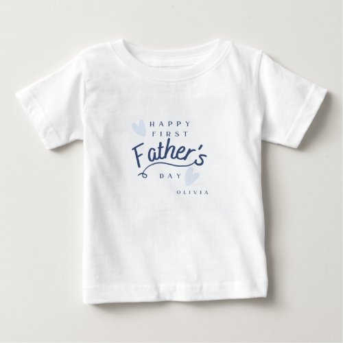 First Father's Day Gift from Baby - Personalized  T-Shirt