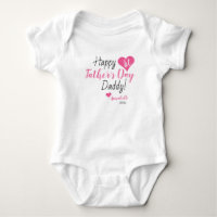 First Father's Day Gift Pink Baby Girl Daughter