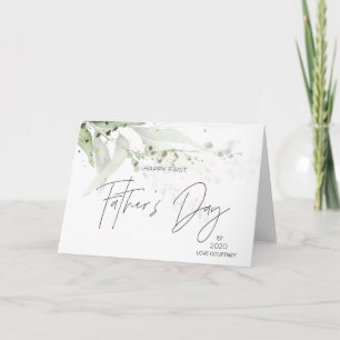 First Fathers Day Gifts For New Dad from Wife Card