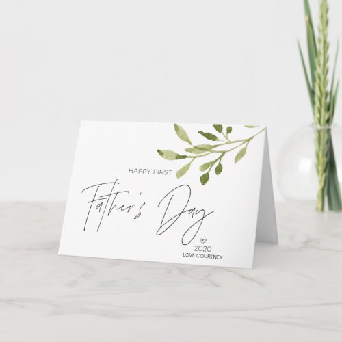 First Fathers Day Gifts Husband from Baby Bump Card