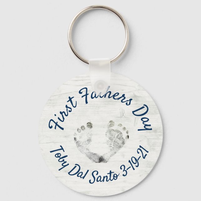 first fathers day keychain (Front)
