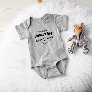 First Father's Day Personalized Baby Bodysuit