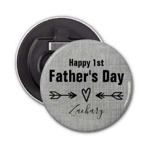 First Father's Day Personalized Bottle Opener