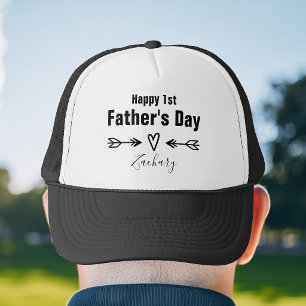 First Father's Day Personalized Trucker Hat