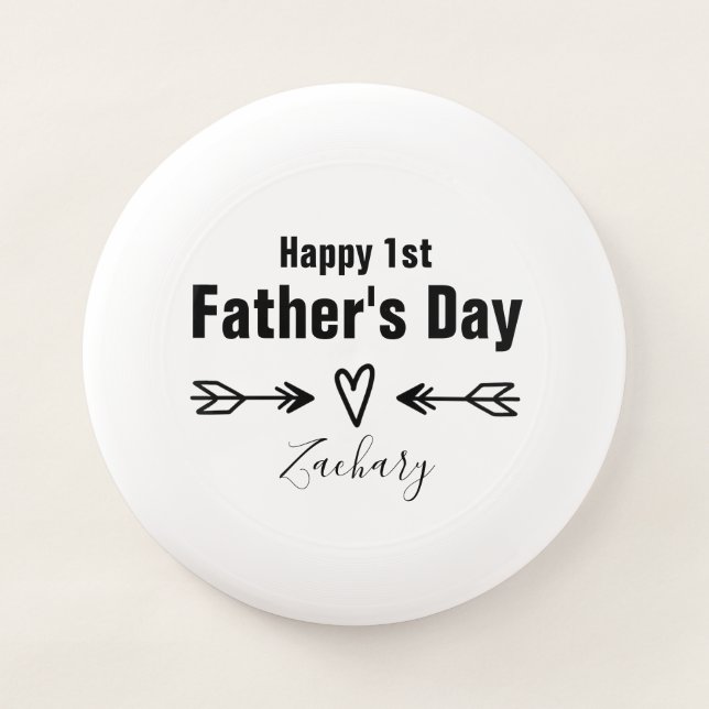 First Father's Day Personalized Wham-O Frisbee (Front)