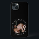 First Father's Day Photo  iPhone 13 Case<br><div class="desc">Add a photograph of your baby on the day they met their daddy,  as well as their name and date of birth for a first Father's Day gift that will be treasured forever.</div>