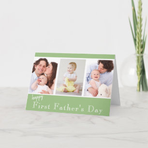 First Father's Day Photo Collage Card