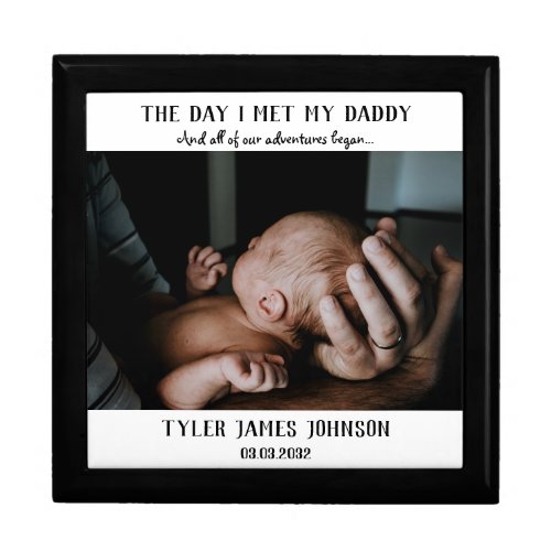 First Fathers Day Photo Gift Box